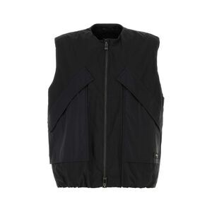 Tatras Men Black Cotton Blend Vest